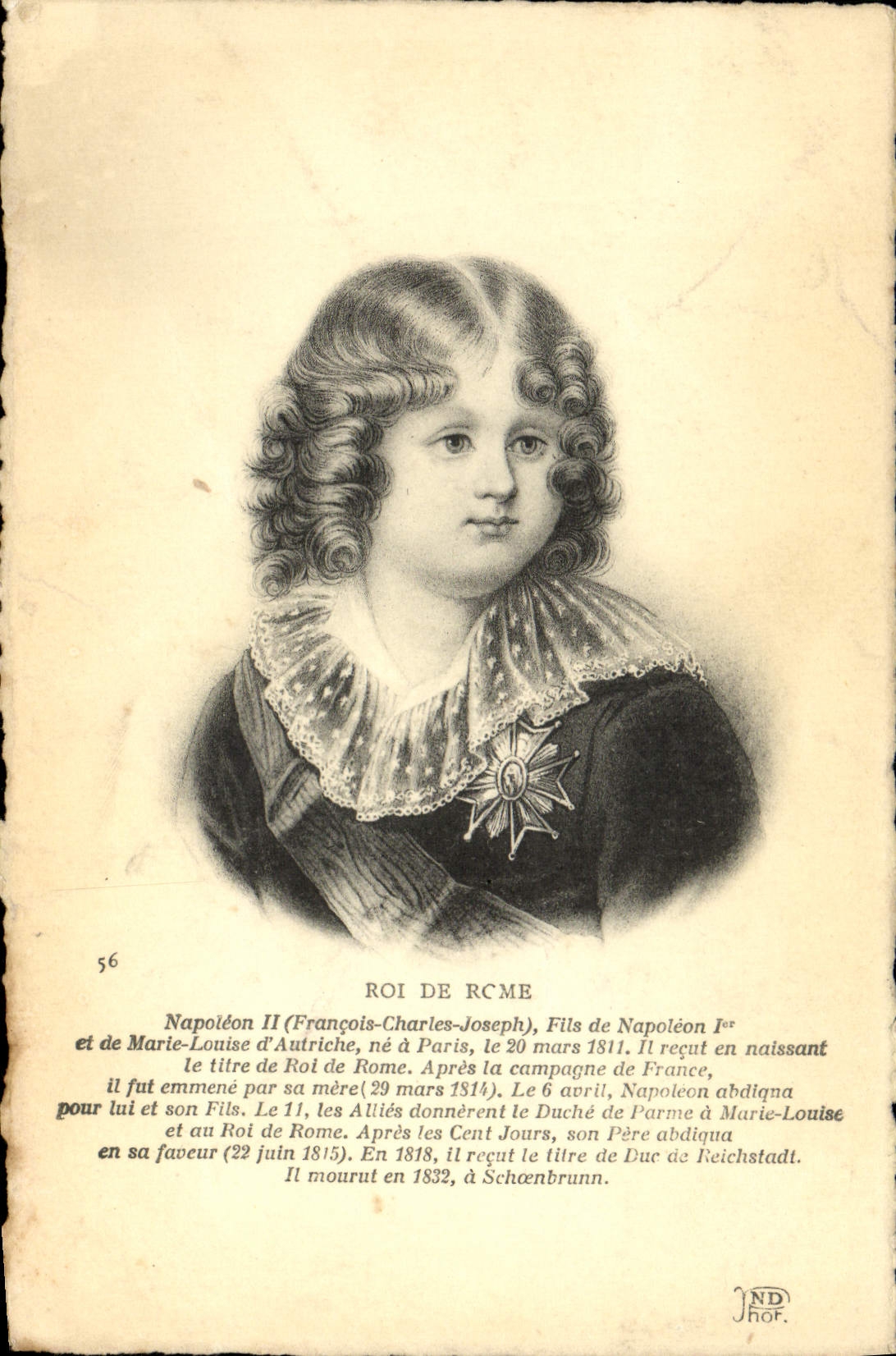 CPA Napoloen II Roi de Rome