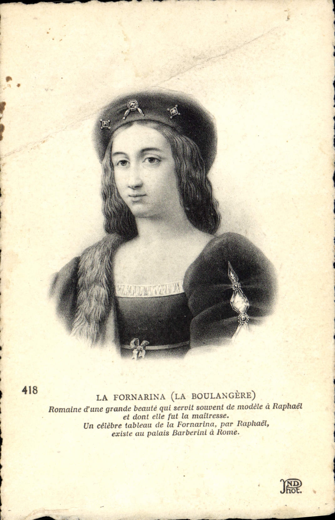 CPA La Fornarina La Boulangere