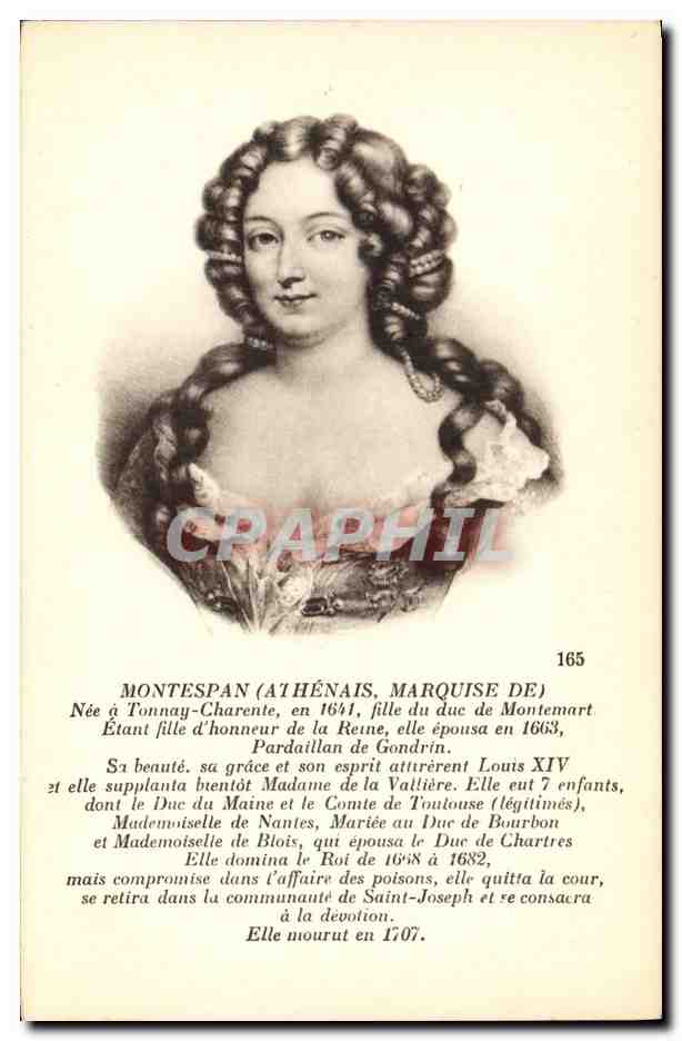 CPA Montespan Athenais Marquise de 