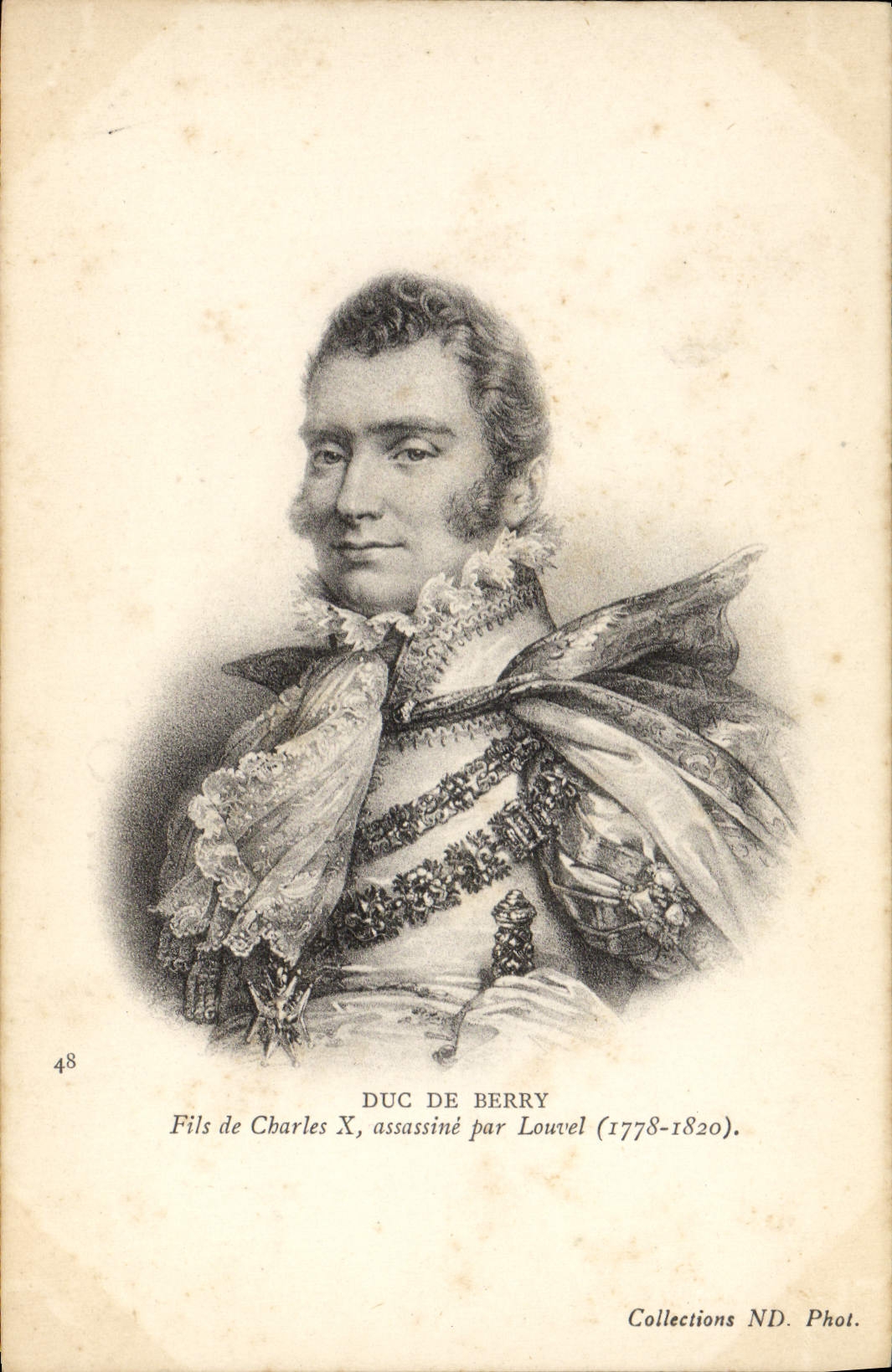 CPA Duc de Berry Fils de Charles X