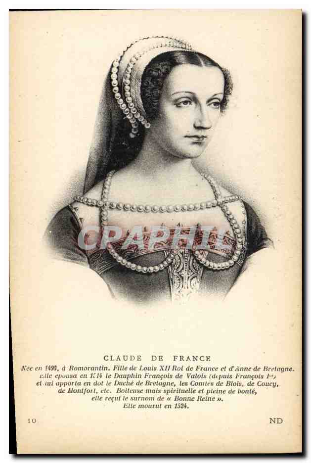CPA Claude de France