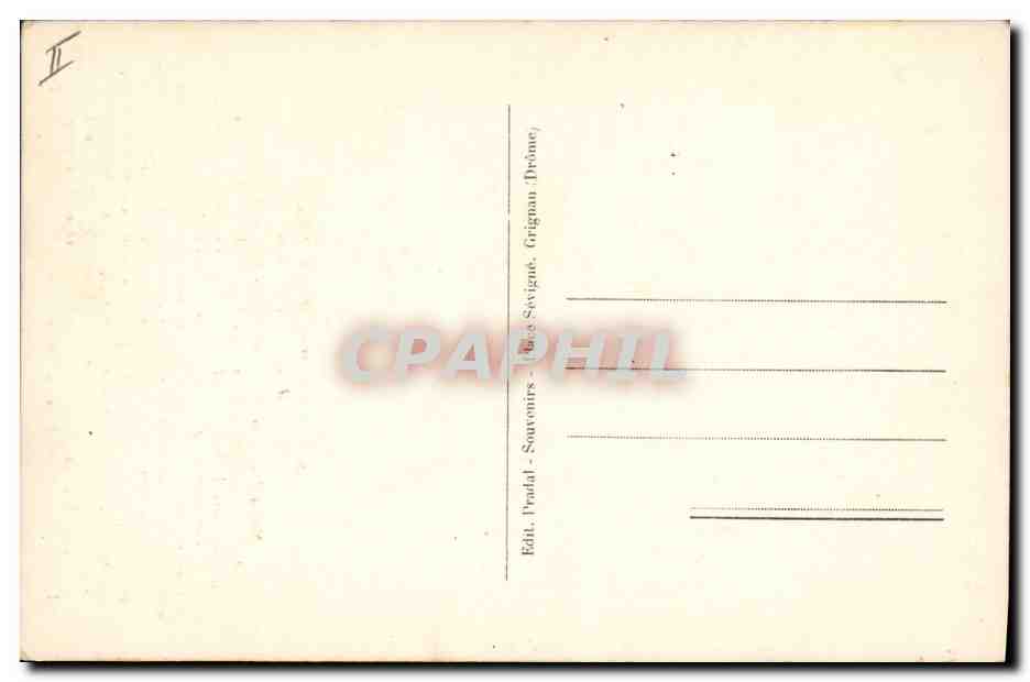 CPA Sevigne Marquise de  — Verso