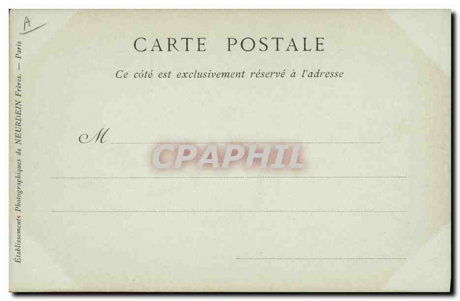 CPA Michel Ange Buonarroti Peintre — Verso