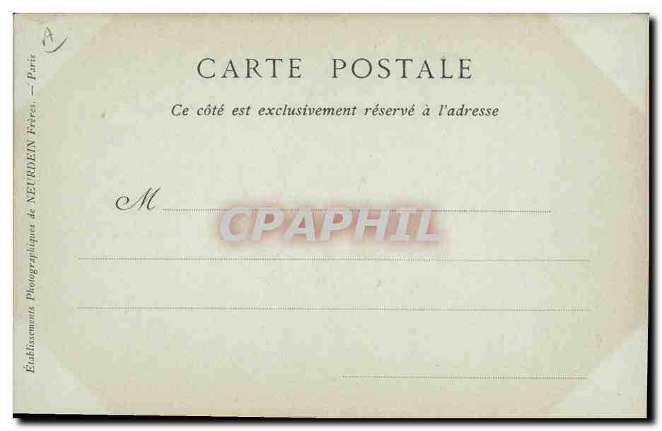 CPA Raphael Sanzio — Verso