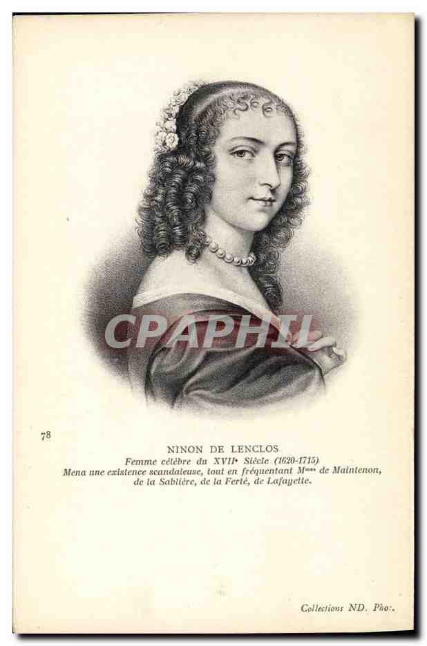 CPA Ninon de Lenclos Femme celebre 