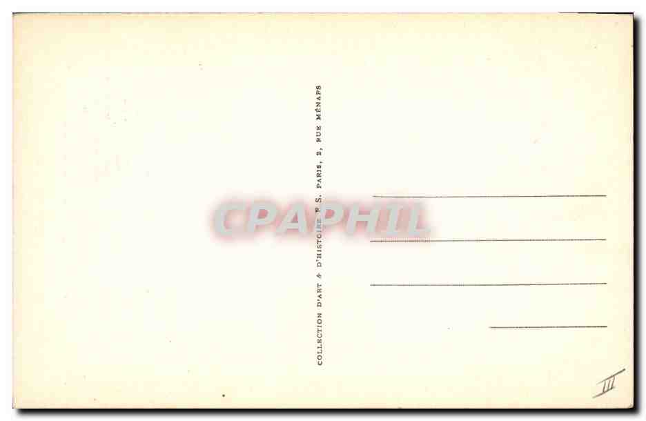 CPA Ninon de Lenclos  — Verso
