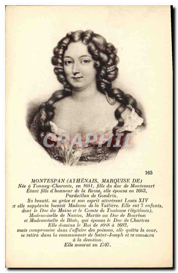 CPA Montespan Athenais Marquise de 