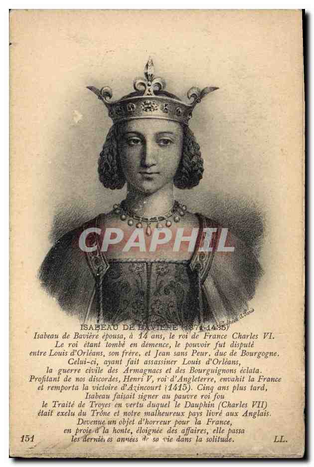 CPA Isabeau de Baviere 