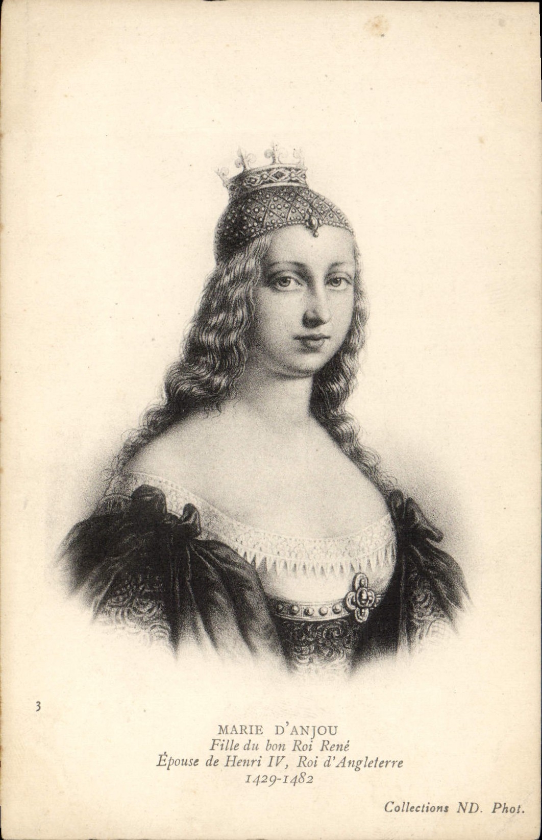 CPA Marie d'Anjou Fille du bon roi Rene