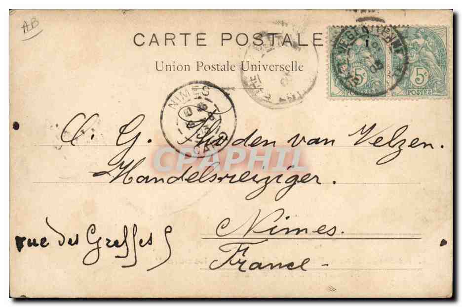 CPA Nederlandsch Dames Orkest Hollandia Wedemeyer — Verso