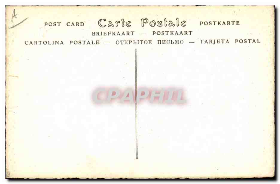 CPA Henriette Marie de France — Verso