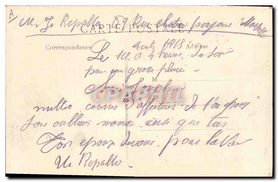 CPA Militaria Ribecourt Campeement de Spahis Marocains — Rückseite