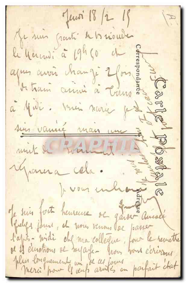 CPA Militaria Ribecourt Campement de Spahis marocains — Rückseite