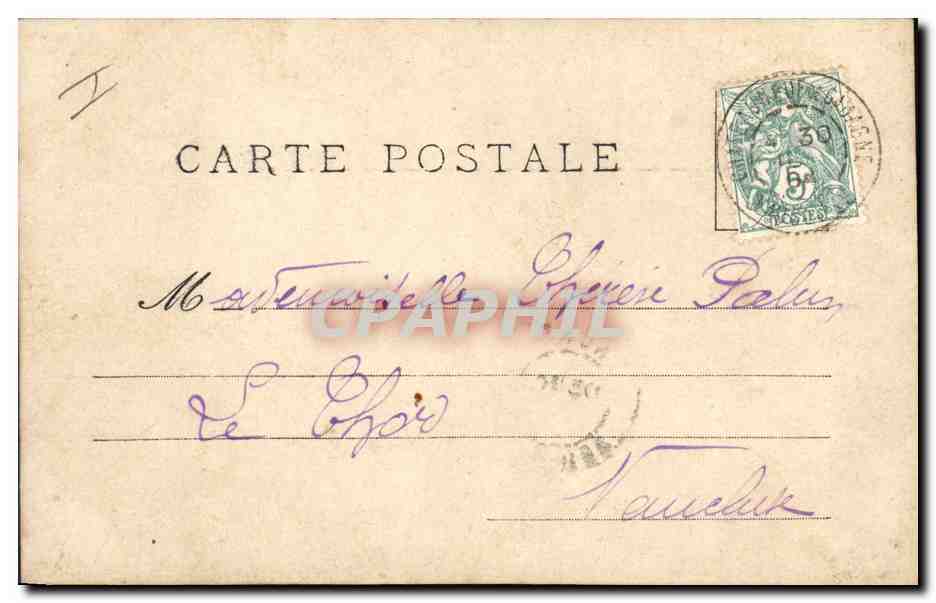 CPA Fantaisie Lune Femme Croissants de lune — Rückseite