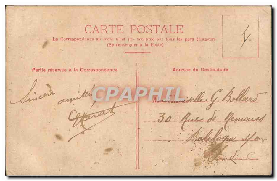 CPA Fantaisie Lune Enfant — Verso