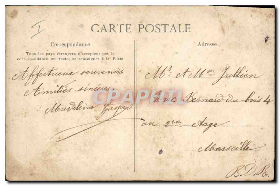 CPA Fantaisie Lune Enfant — Rückseite
