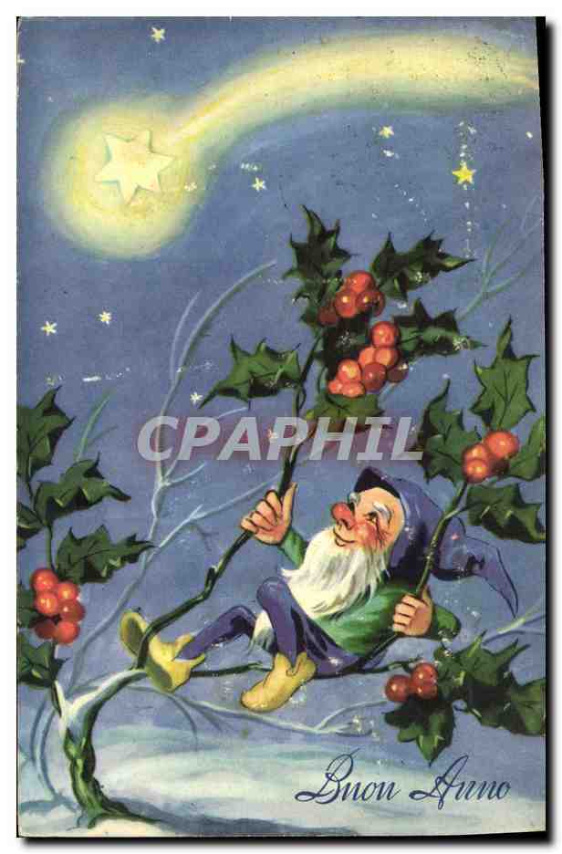 CPA Fantaisie Etoile Lutin 