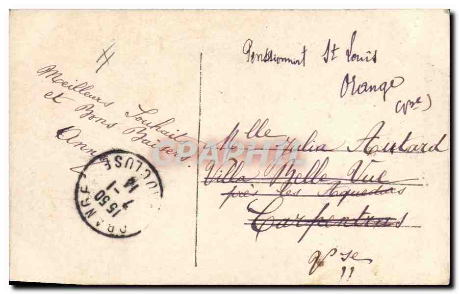 CPA Fantaisie Lune Enfants — Verso
