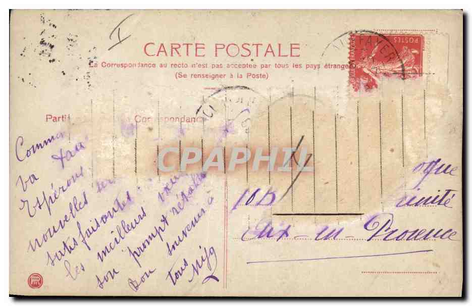 CPA Fantaisie Lune Enfants — Rückseite