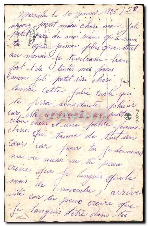 CPA Fantaisie Lune Enfants — Rückseite