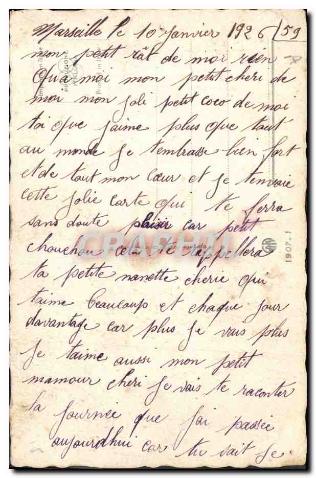 CPA Fantaisie Lune Enfants Chat — Rückseite