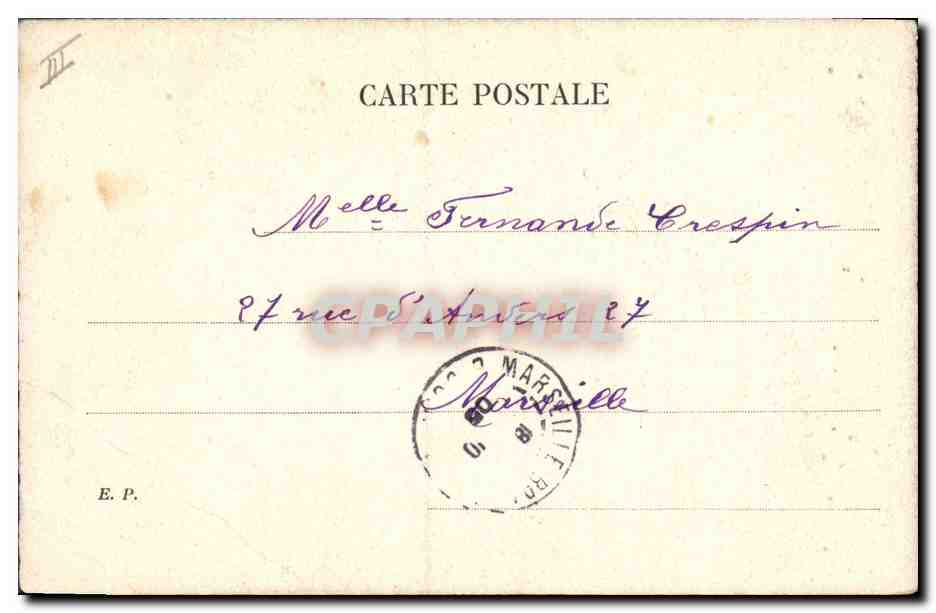 CPA Theatre Femme Therese Cernay — Verso