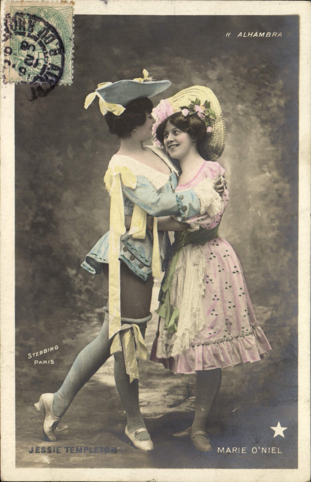 Deux danseuses — Jessie Templeton et Marie O'Niel — éditeur Stebbing, Paris, série N. 779