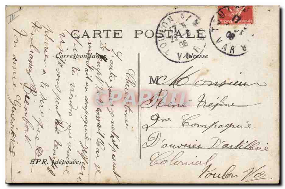 CPA Theatre Femme Capucines E d'Alencon — Verso