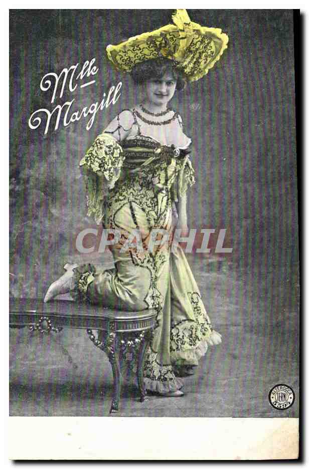 Mlle Margill — Stage Costume Portrait — Publisher: Tern, n° 3589