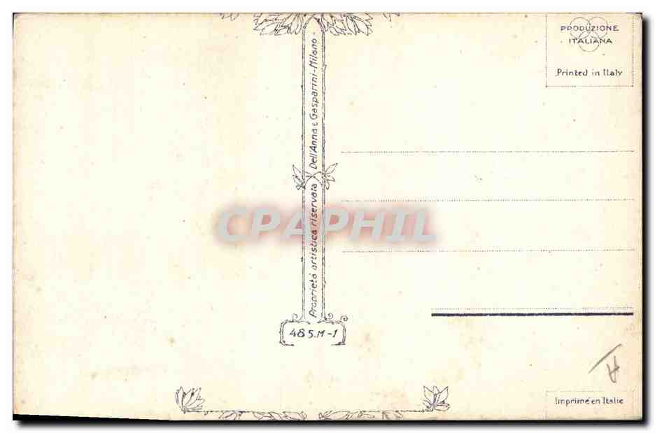 CPA Fantaisie Illustrateur Enfant Paques Colombe — Verso
