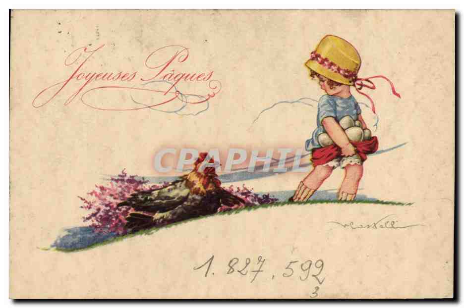 CPA Fantaisie Illustrateur Enfant Poule