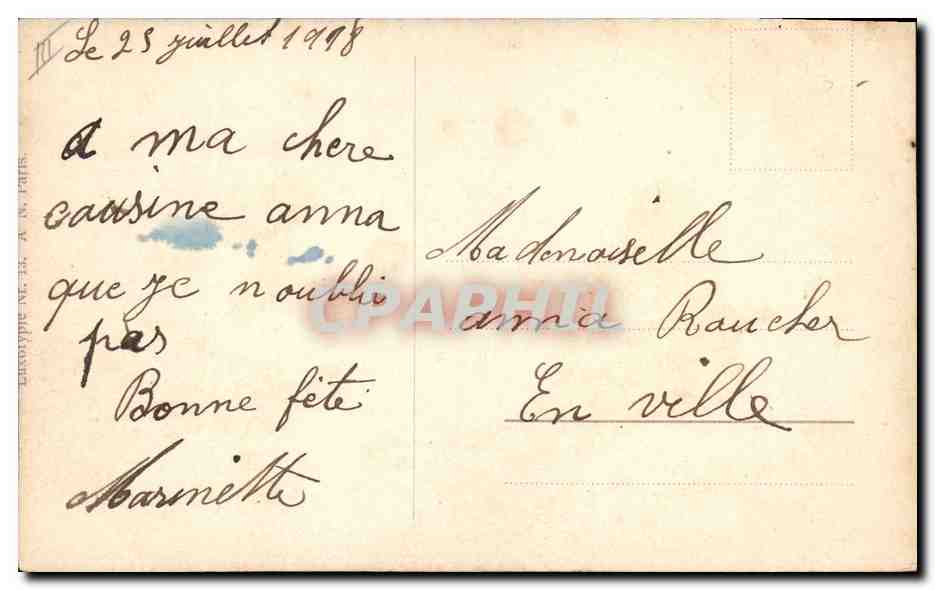 CPA Fantaisie Illustrateur Femme — Rückseite