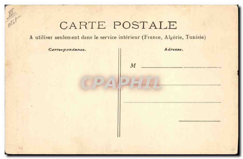 CPA Folklore Couple Bourbonnais se rendant a l'eglise  — Verso