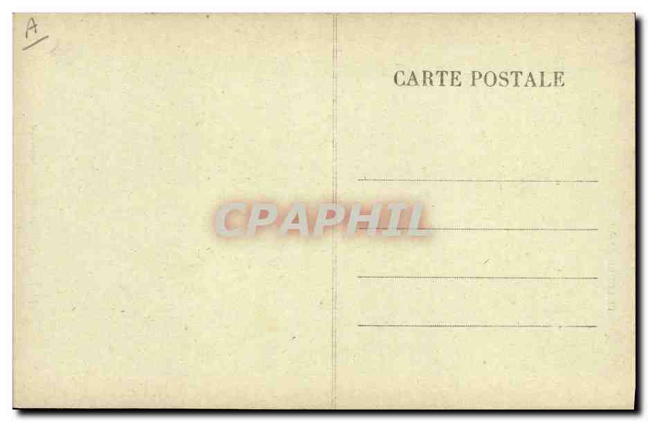 CPA Folklore Laitiere Bourbonnaise — Verso