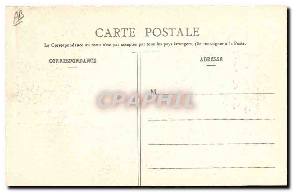 CPA Folklore Auvergne Costume de Latour — Verso