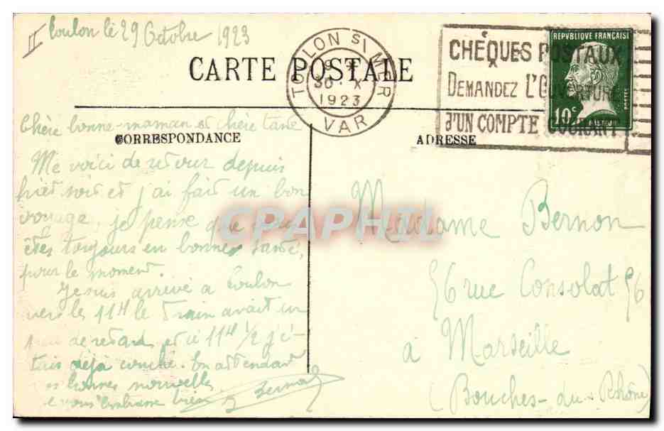 CPA Folklore Auvergne La bourree — Verso