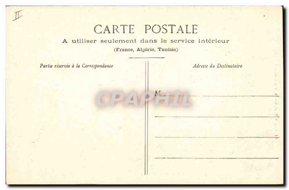 CPA Folklore Bourree d'Auvergne — Rückseite