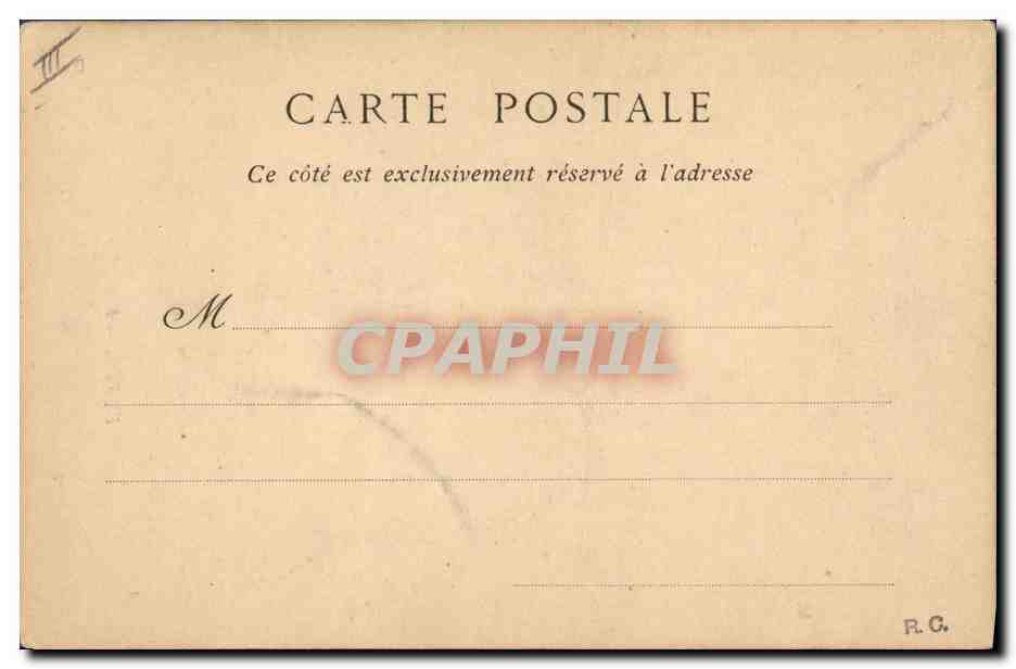 CPA Folklore Le Puy Dentelliere — Verso