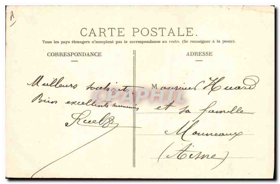 CPA Folklore Bourree d'Auvergne — Verso
