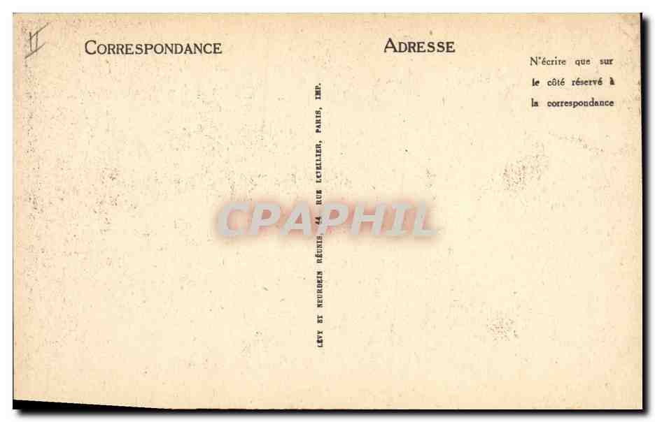 CPA Folklore Bourree d'Auvergne — Verso