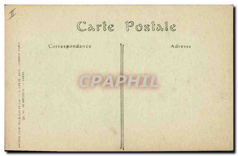 CPA Folklore Paysanne d'Auvergne — Verso