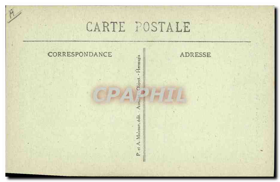 CPA Folklore Auvergne Un projet de mariage — Verso