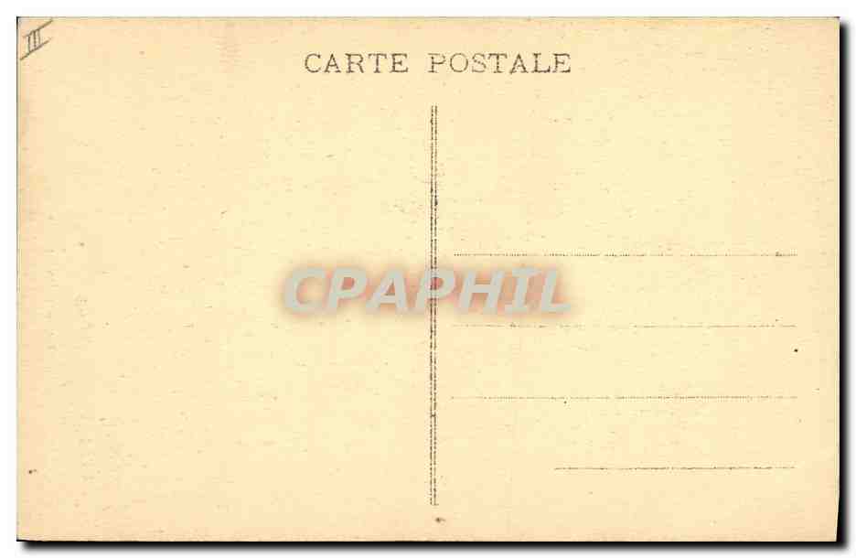 CPA Folklore Auvergne Un patre dans la montagne Chien — Verso