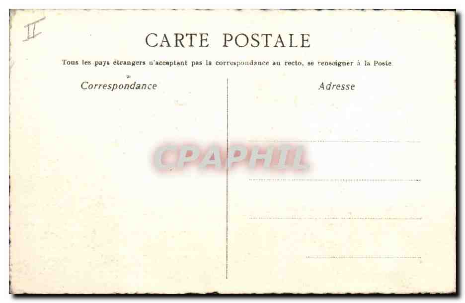 CPA Fantaisie (dessin a la main) Fleurs — Rückseite