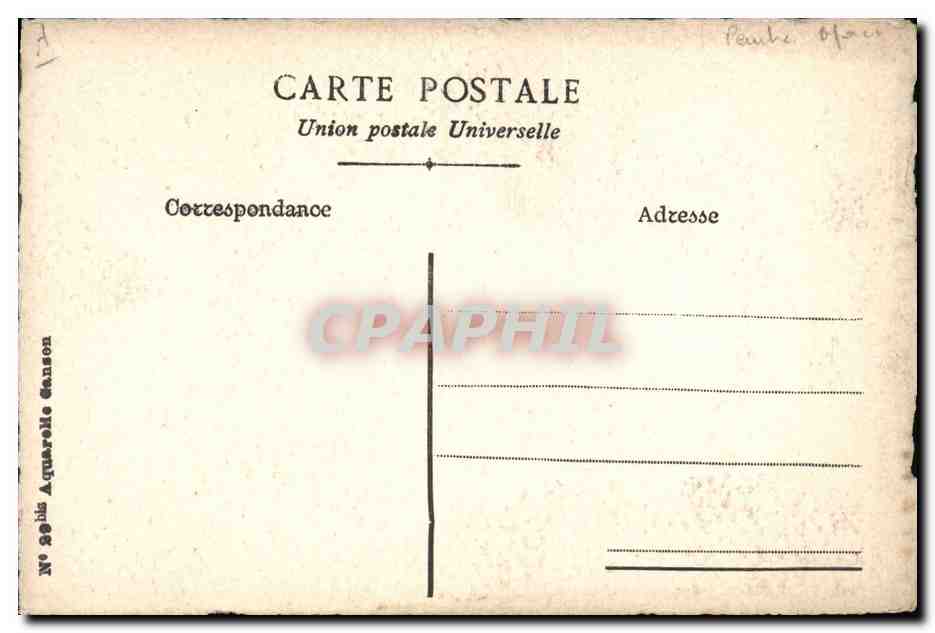CPA Fantaisie (dessin a la main) Fleurs — Reverso