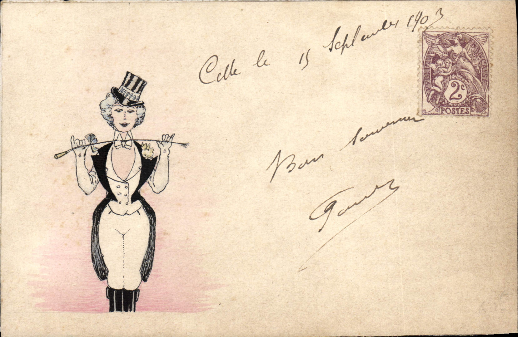 CPA Fantaisie Femme 