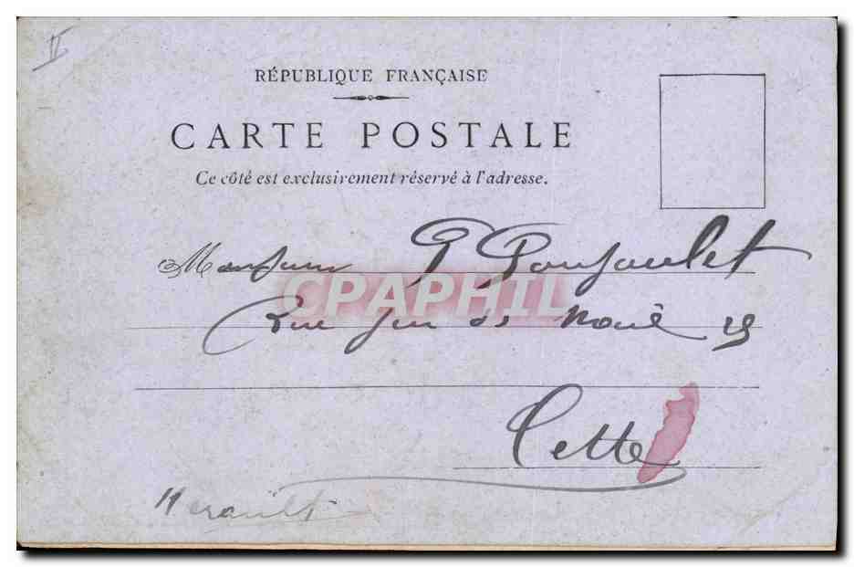 CPA Fantaisie Femme  — Verso