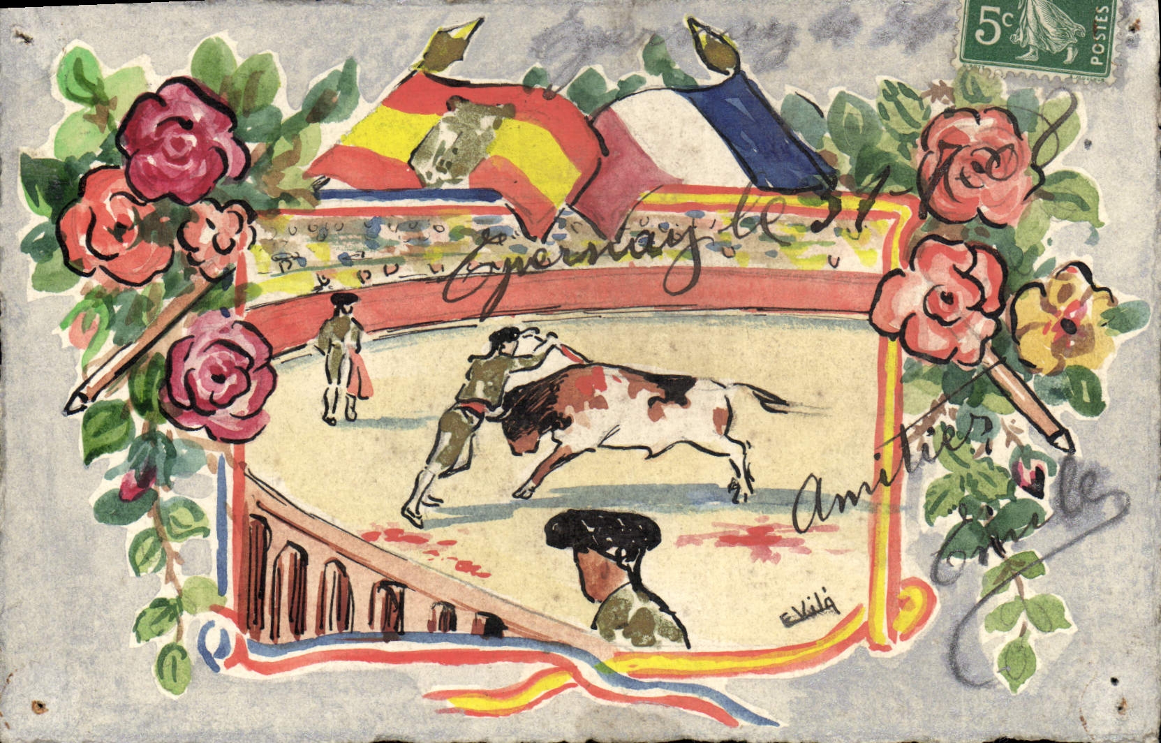 Corrida à Épernay — Éditeur Elvila, n°1249