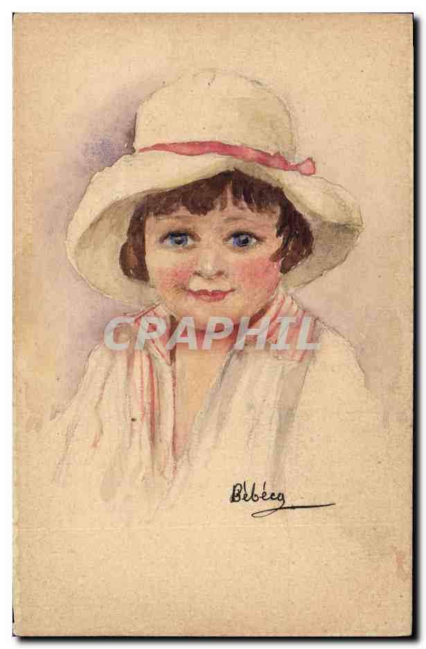 CPA Fantaisie (dessin a la main) Enfants