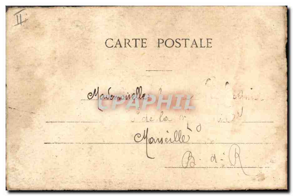 CPA Fantaisie (dessin a la main) Fleurs — Rückseite